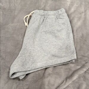 Aerie Gray Drawstring Sweat Shorts